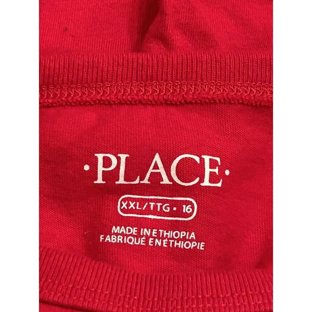 The Children's Place Red Heart‎ Breaker T-Shirt Youth XXL 16